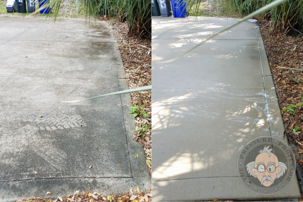 Remove tire marks from your driveway with our restoration services